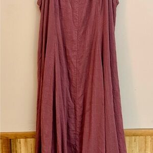 Torrid Size 3 Mauve Maxi Dress Sleeveless Flowy Textured